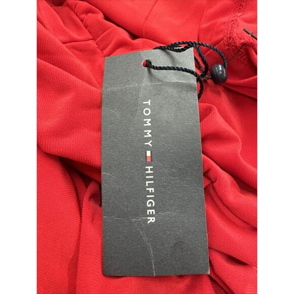 NWT Sz 22 Plus Size Tommy Hilfiger Womens Midi Formal Fit & Flare Dress. Red. - Picture 4 of 4